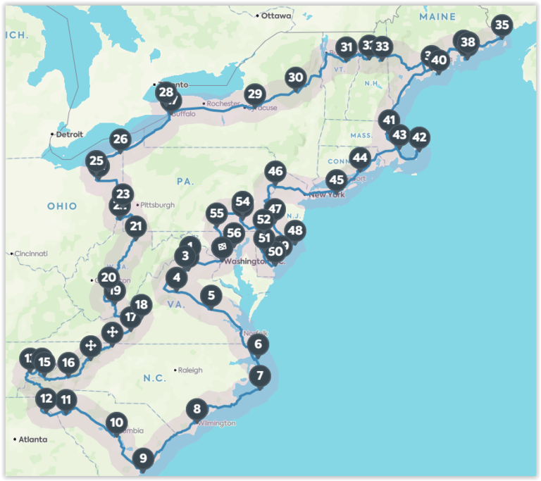 north east trip plan